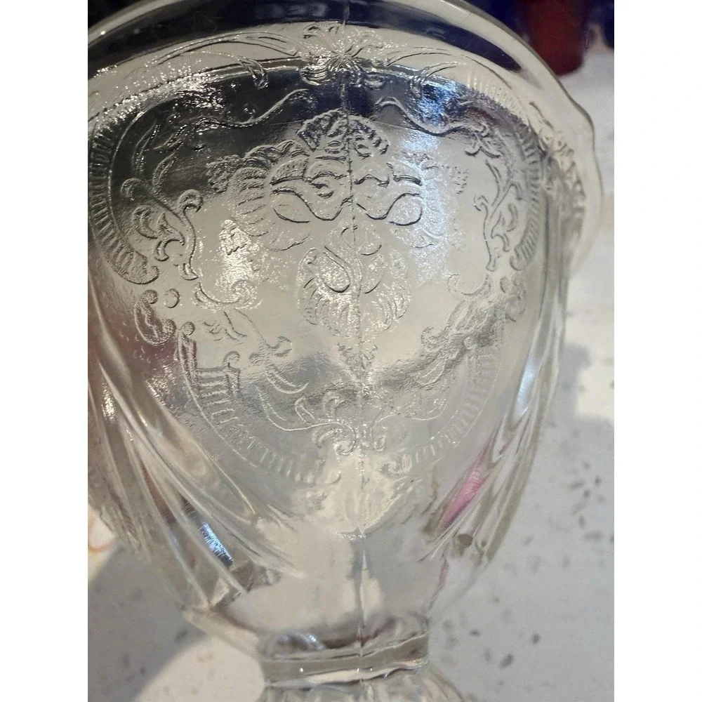 Hazel Atlas Royal Lace Crystal Clear Sherbet Ice Cream Bowl Depression Glass